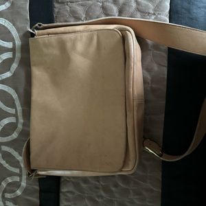 Tan coach purse